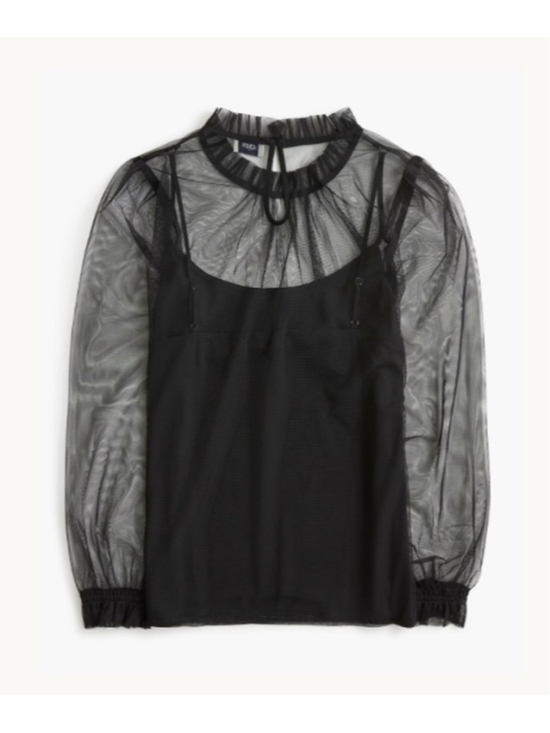 J. Crew Tops - NWT J. Crew Tulle ruffleneck top size small retails $118